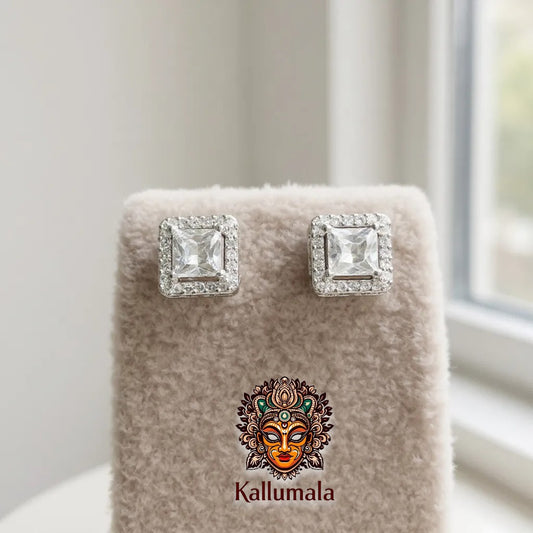 AAA Ad Chowki Studds – Anti-Tarnish 18K Rhodium Plated
