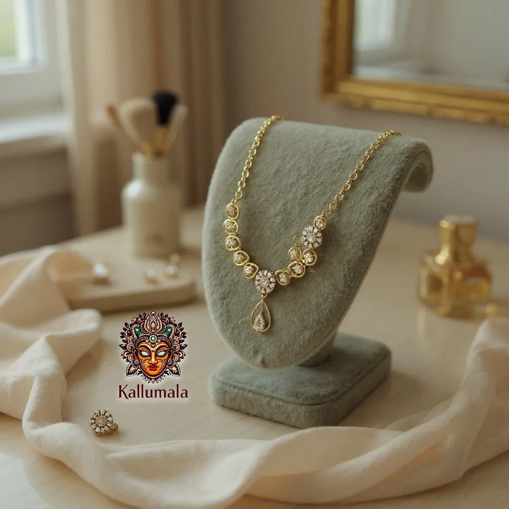 AD Stone Necklace – Sparkling Luxury with Timeless Elegance