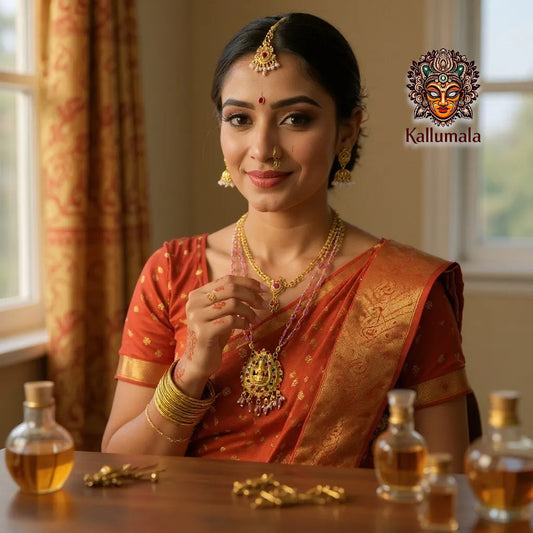 Lakshmi Pearl Necklace – Onam Collection 2025